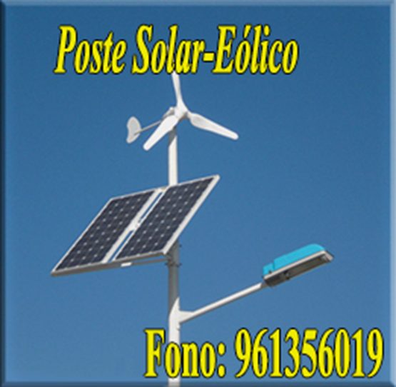 Poste Solar Eolico, Aerogeneradores