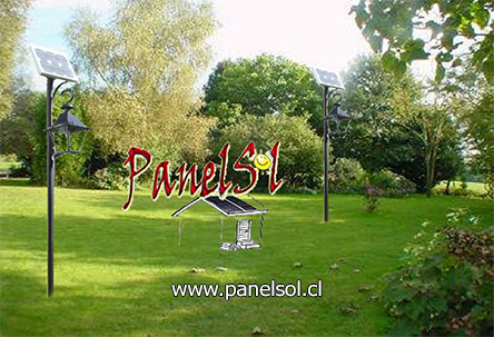 Poste Solar Jardin, camping, Poste Solar Parcelas